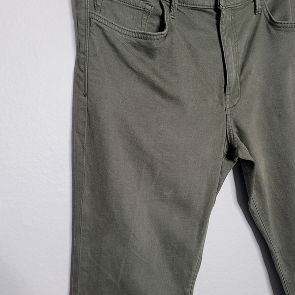 Men's The Asher Slim Fit Joe's Jeans in muted olive color, size 36 - Picture 2 of 10